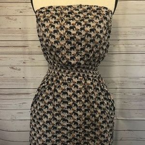 BCBGeneration Elephant Strapless Dress Size M with Pockets